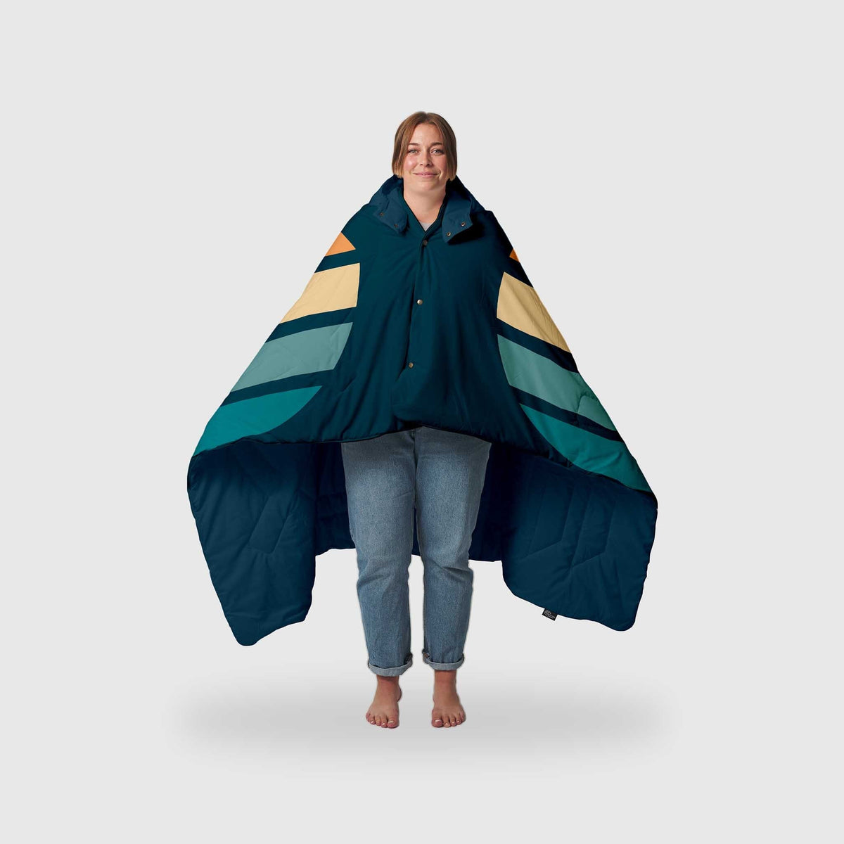 Voited Recycled Ripstop Travel Blanket - Sunset Stripes
