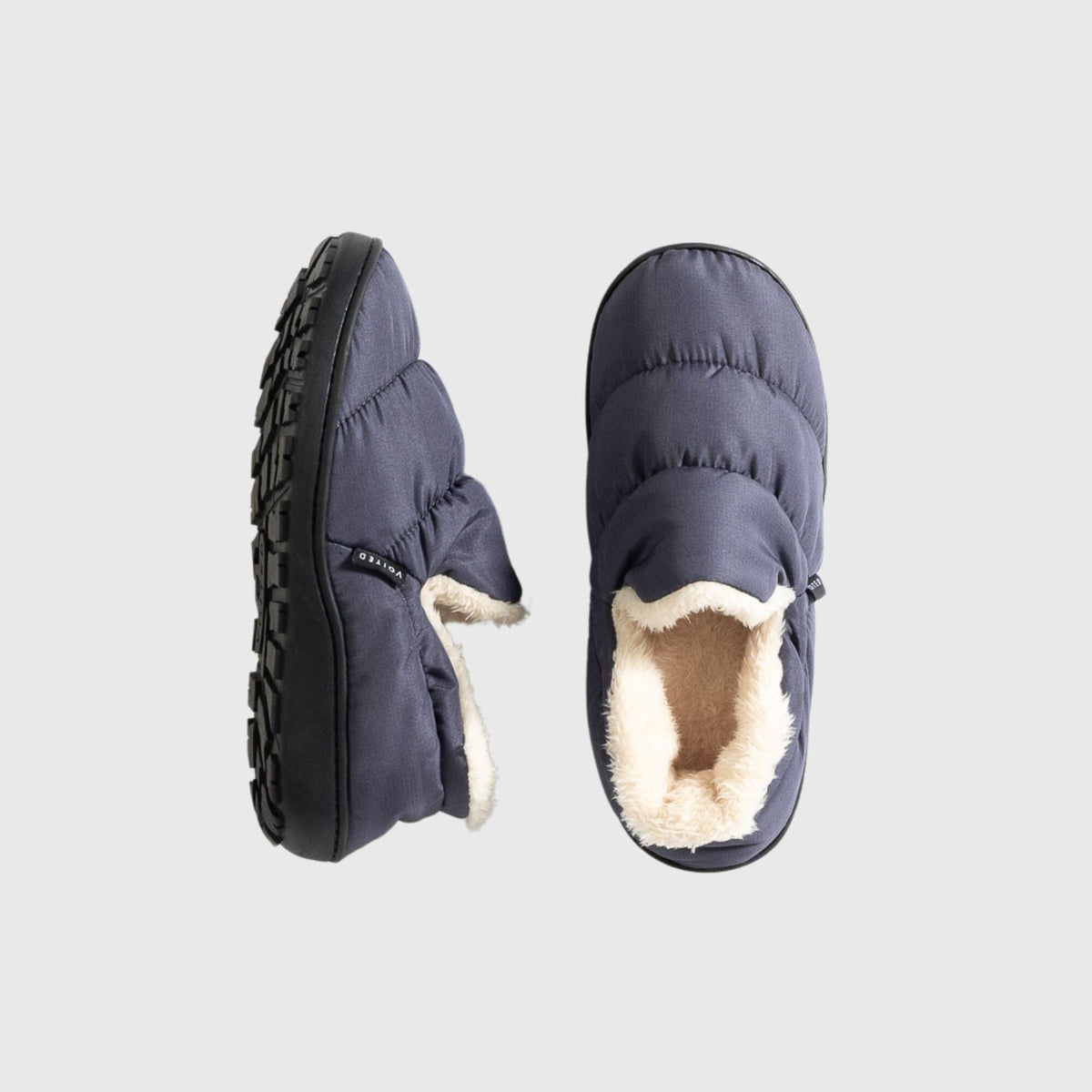 Voited Cloudtouch™ Slipper - Lightweight, Indoor/Outdoor Fleece-Lined Camping Slippers - Graphite