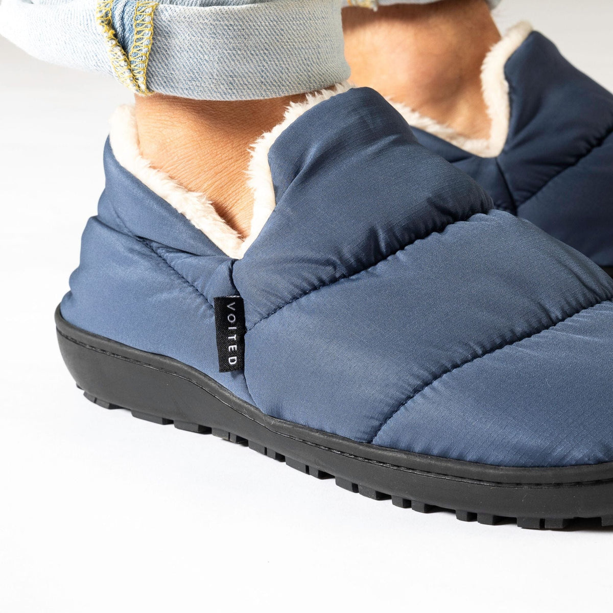 Voited Cloudtouch™ Slipper - Lightweight, Indoor/Outdoor Fleece-Lined Camping Slippers - Ocean Navy