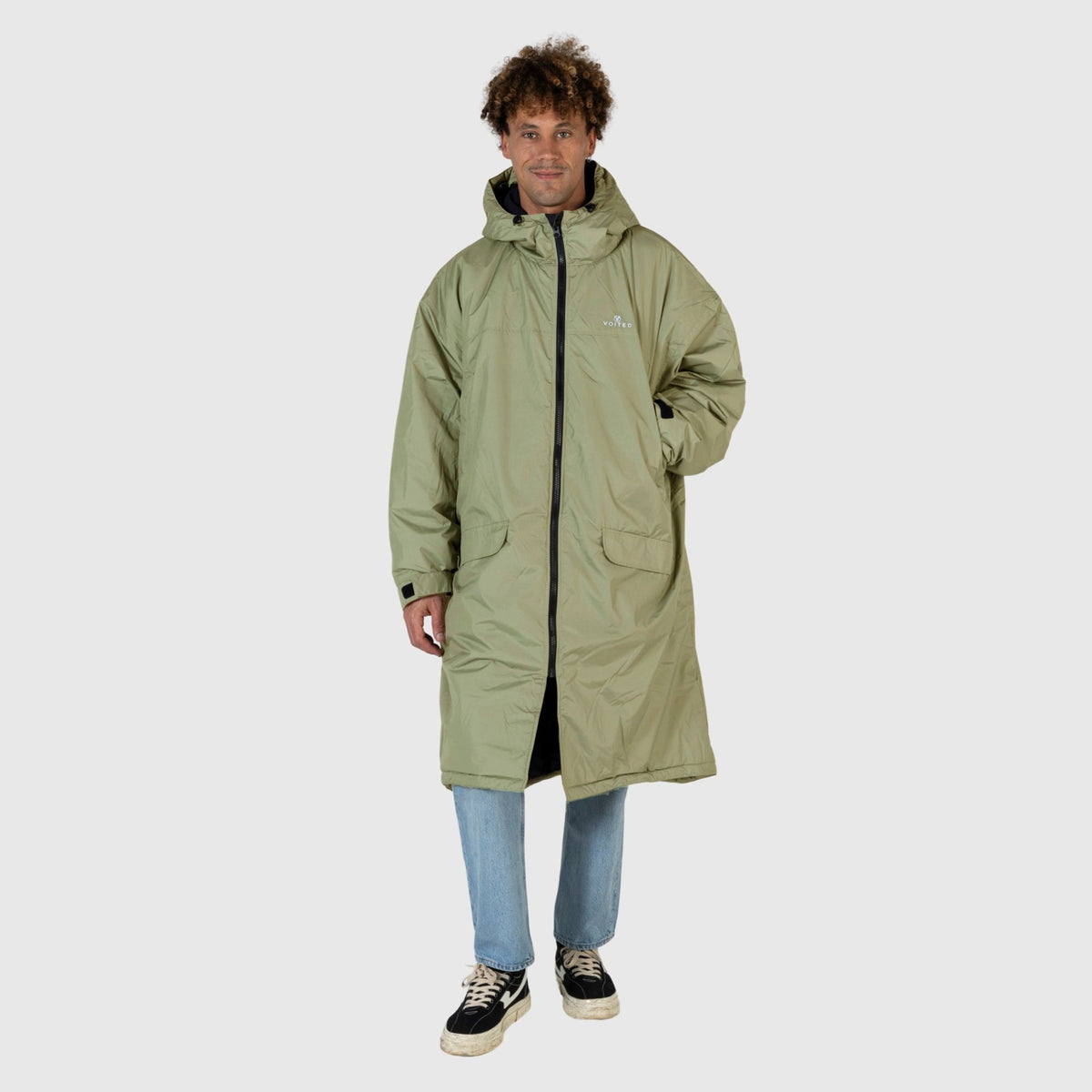 VOITED 3rd Edition Outdoor Changing Robe & Drycoat for Surfing, Camping, Vanlife & Wild Swimming - Olive
