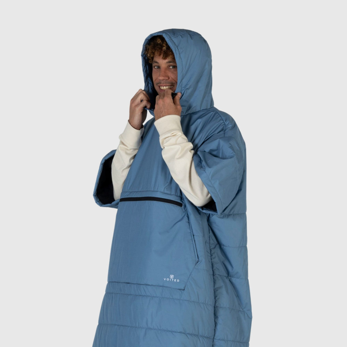 VOITED 3rd Edition Outdoor Poncho for Surfing, Camping, Vanlife & Wild Swimming - Mountain Spring