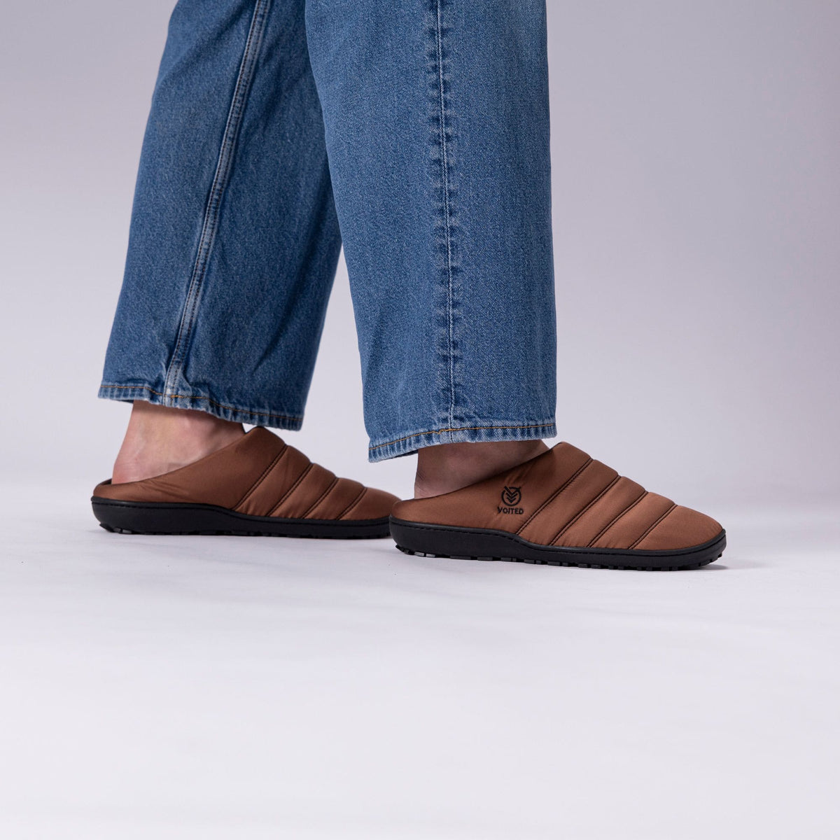 Voited Soul Slipper - Lightweight, Indoor/Outdoor Camping Slippers - Chocolate