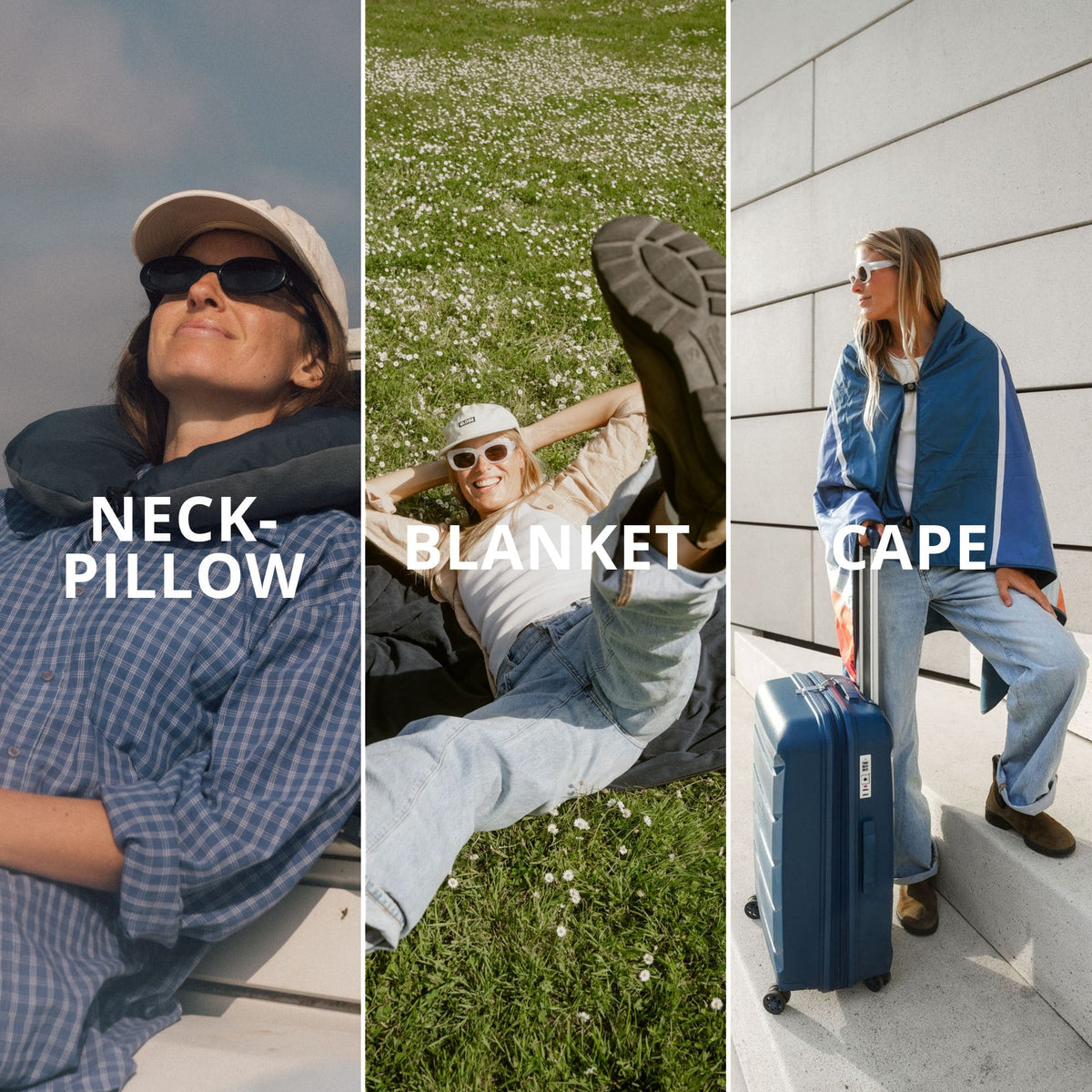 VOITED NeckPack Travel PillowBlanket - Beyond Real