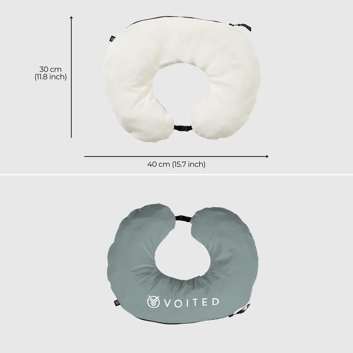 VOITED NeckPack Travel PillowBlanket - Echo Bloom