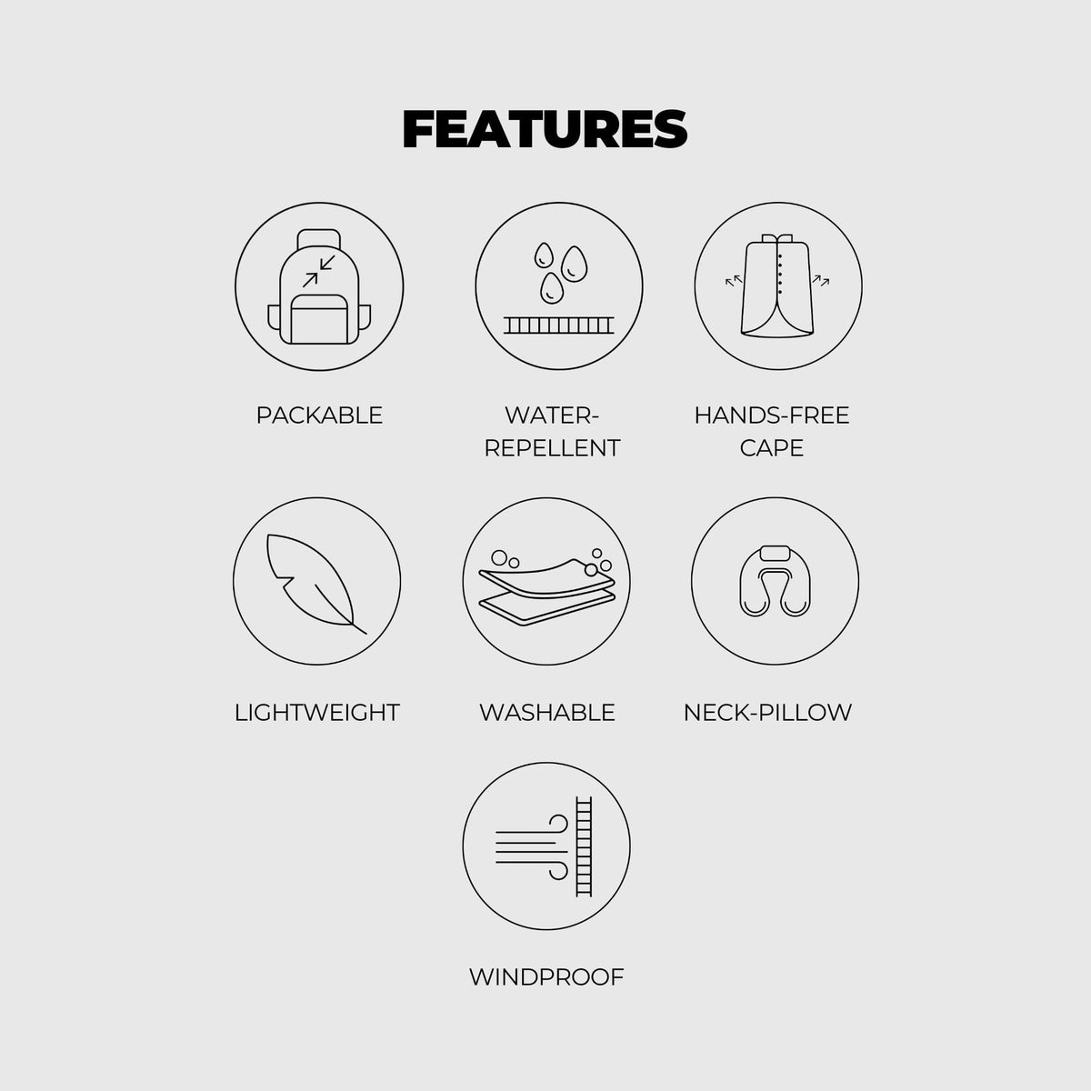 VOITED NeckPack Travel PillowBlanket - Trailtrekker