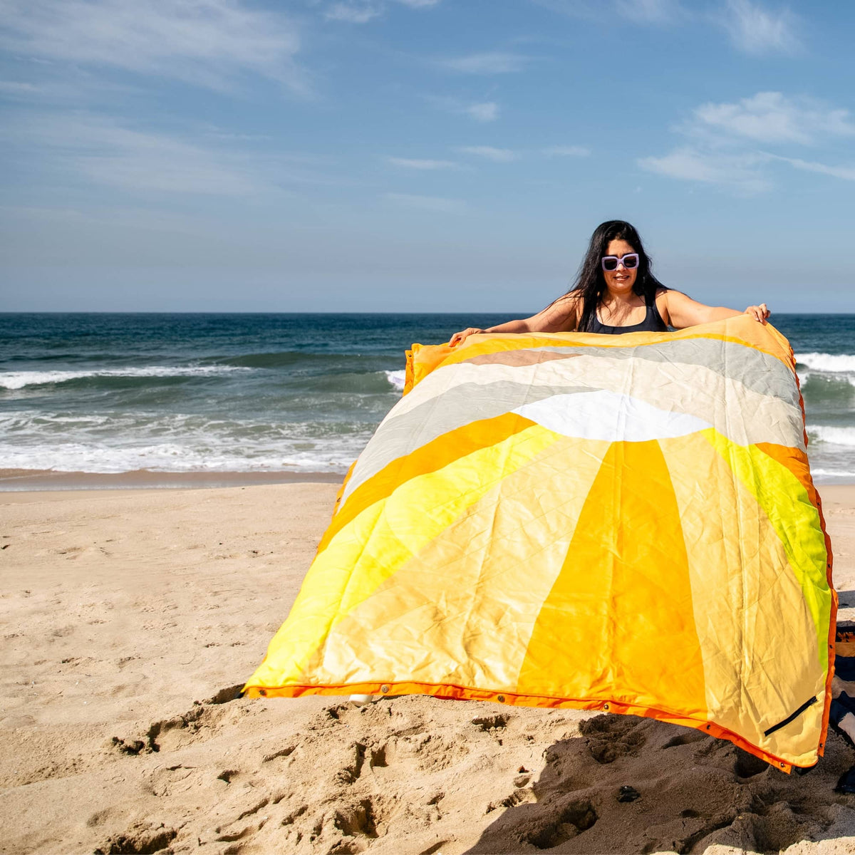 Voited Compact Picnic & Beach Blanket - Sunscape