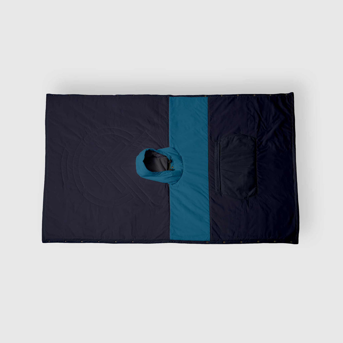 Voited Trooper Outdoor Premium Poncho-Blanket - Blue Steel / Graphite