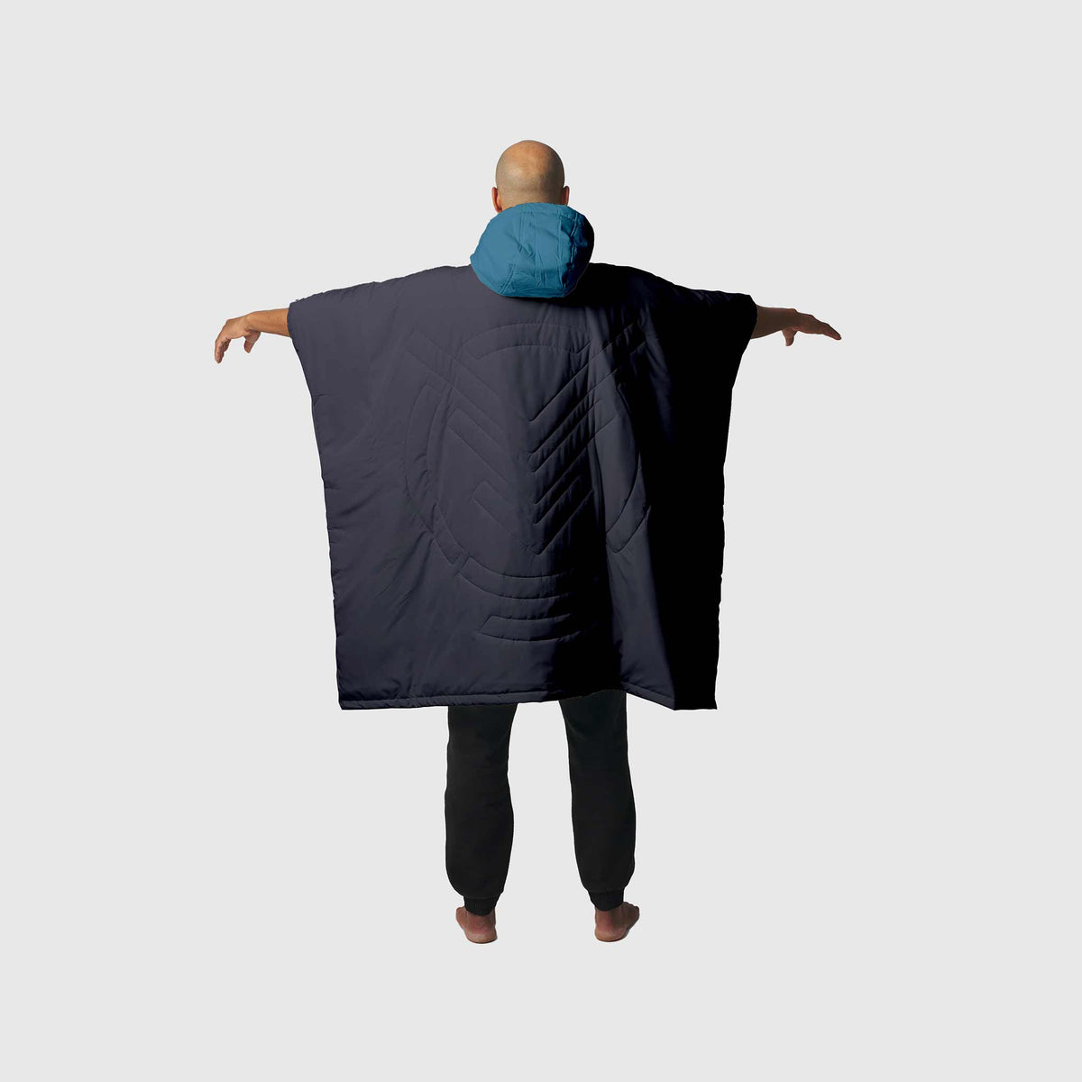 Voited Trooper Outdoor Premium Poncho-Blanket - Blue Steel / Graphite
