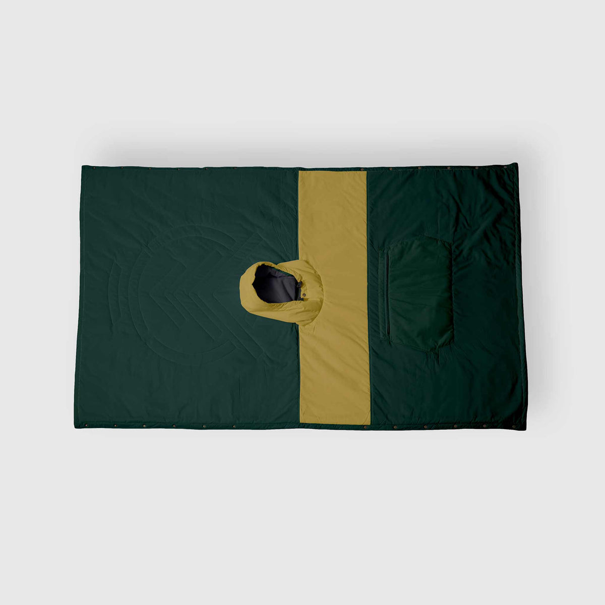Voited Trooper Outdoor Premium Poncho-Blanket - Green Gabels / Dusty Sand