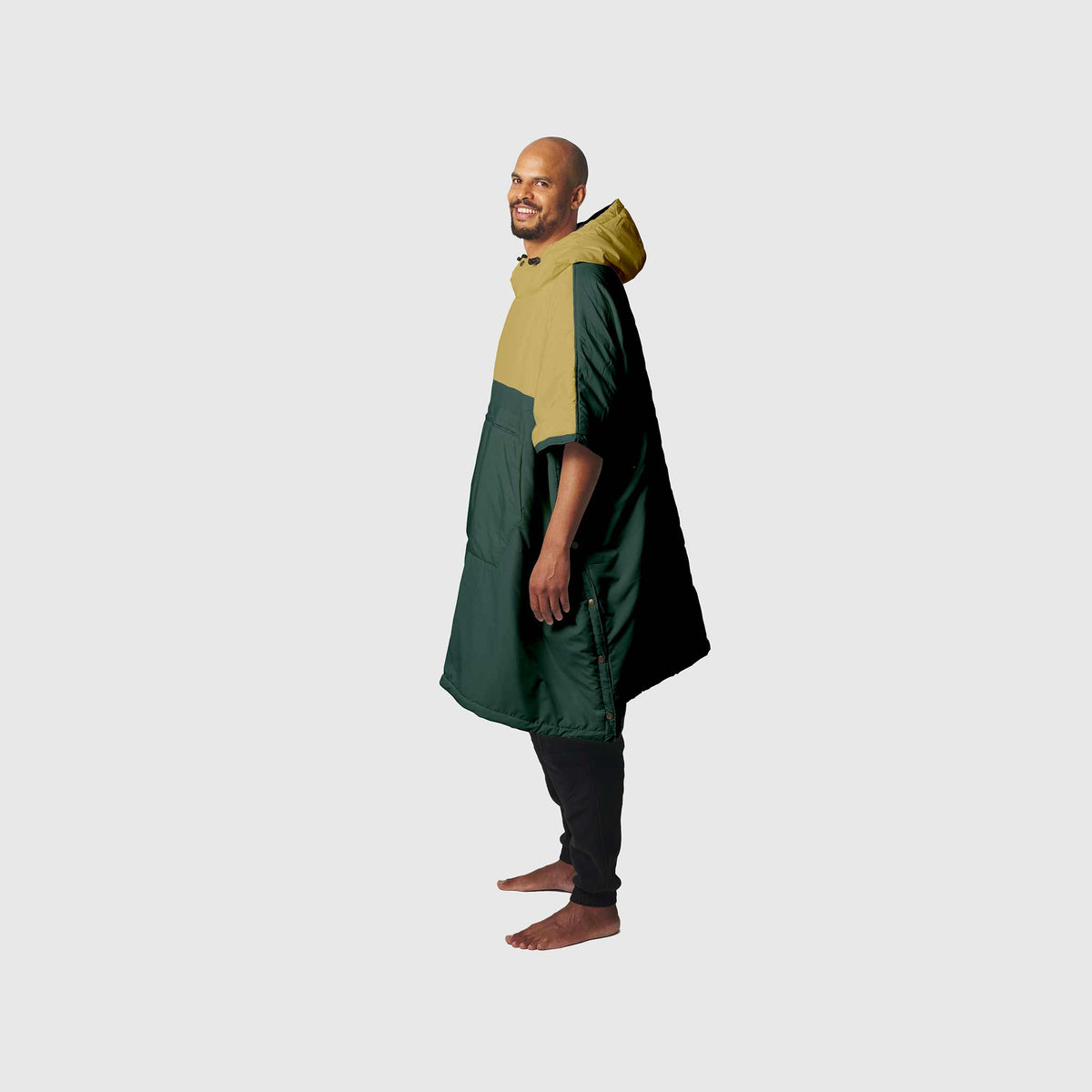 Voited Trooper Outdoor Premium Poncho-Blanket - Green Gabels / Dusty Sand