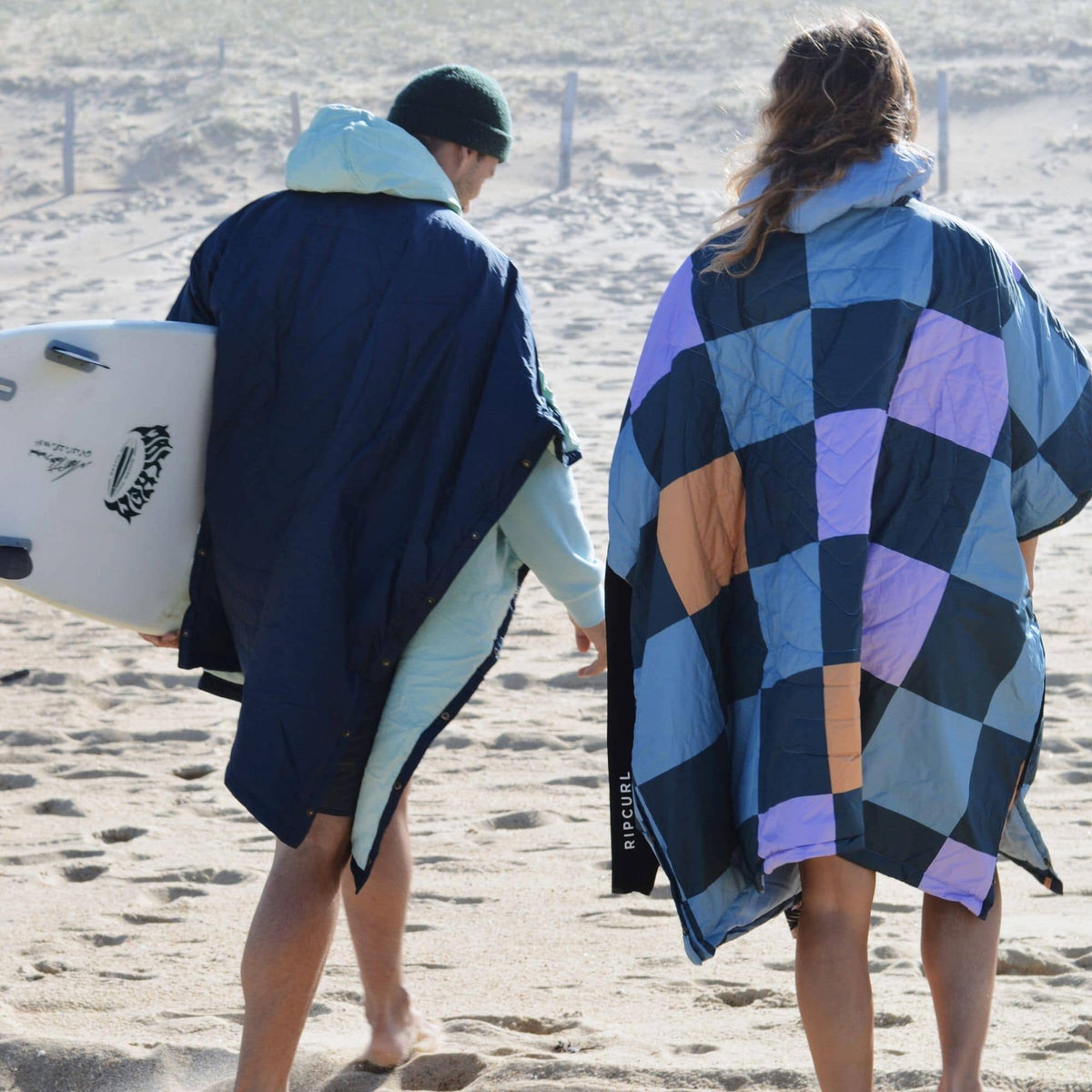 Voited Trooper Outdoor Premium Poncho-Blanket - Ocean Navy / Cameo Green