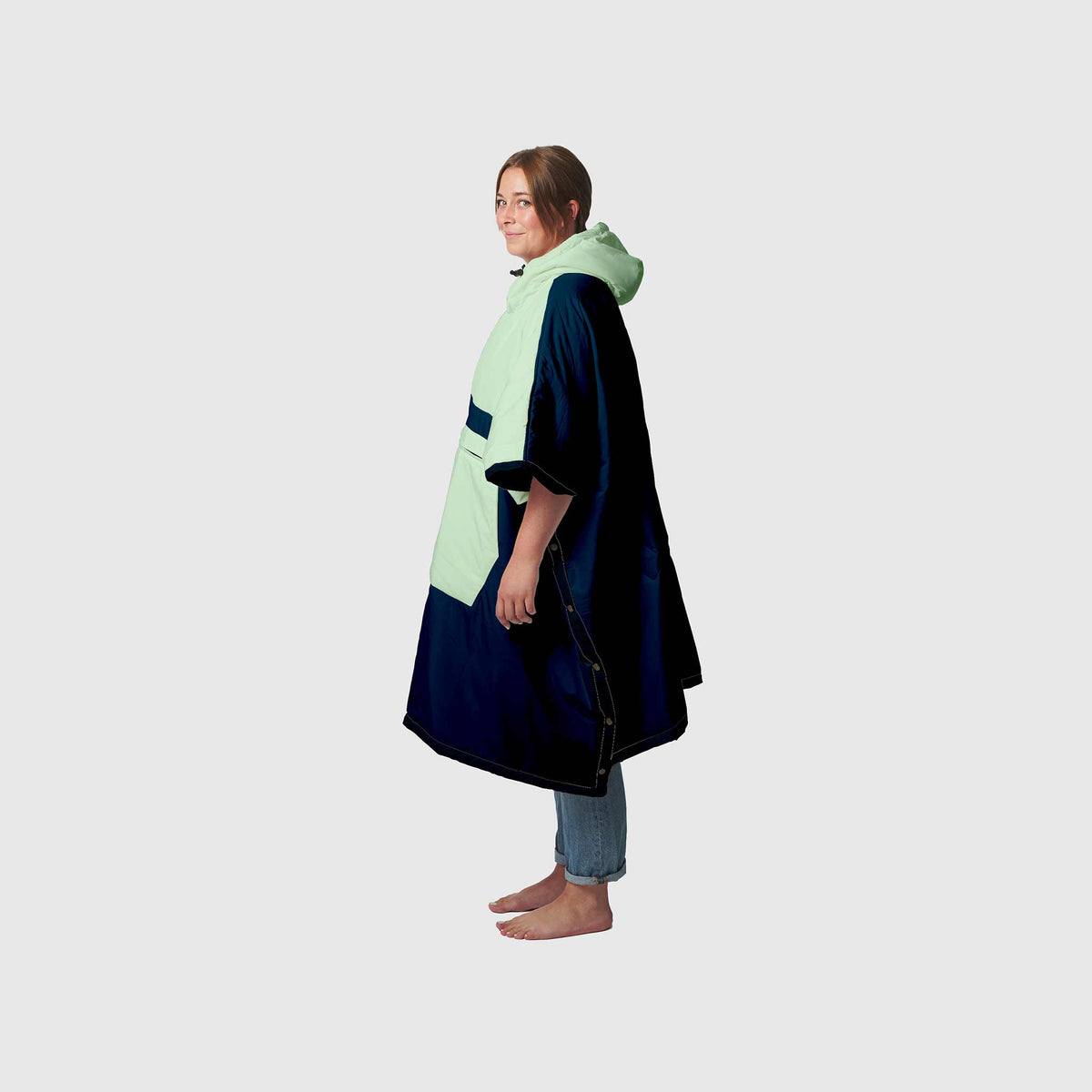 Voited Trooper Outdoor Premium Poncho-Blanket - Ocean Navy / Cameo Green