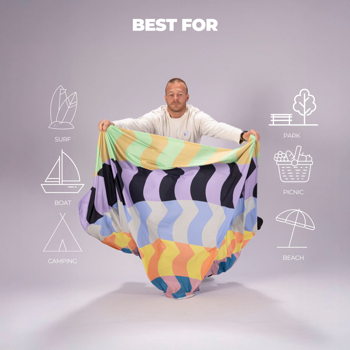 VOITED Sandfree Beach Sheet - Seacrest