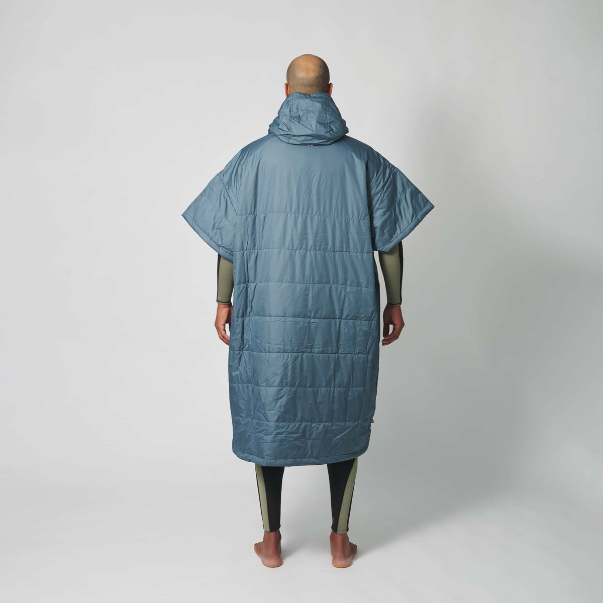 Voited Outdoor Poncho For Surfing, Camping, Vanlife & Wild Swimming - Marsh Grey / Graphite