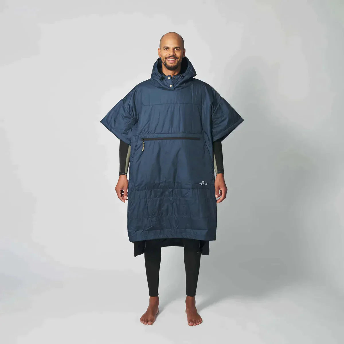 Voited Outdoor Poncho For Surfing, Camping, Vanlife & Wild Swimming - Ocean Navy