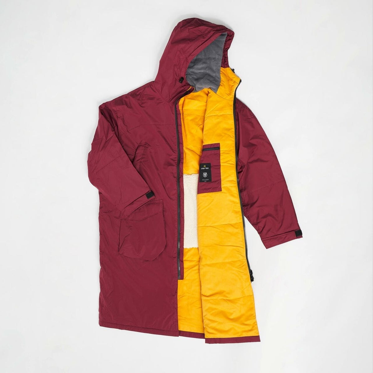 Voited Outdoor Change Robe & Drycoat For Surfing, Camping, Vanlife & Wild Swimming - Cardinal